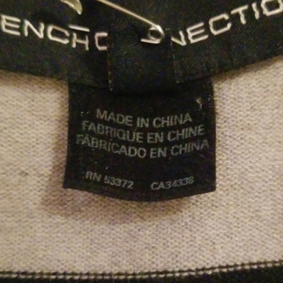 French Connection Striped A-Line Sweater Dress - Picture 7 of 8